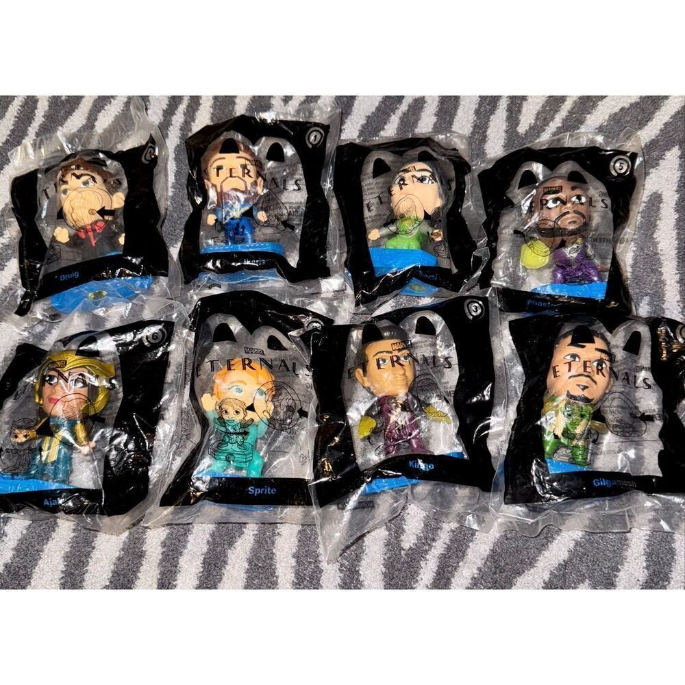 2021 McDonalds happy meal marvel Eternals characters